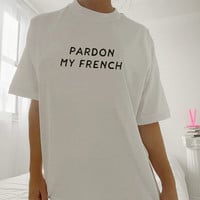 Free Shipping-PARDON MY FRENCH TEE - Thumbnail 1