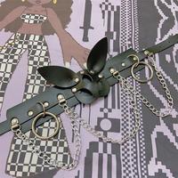 Y2K bunny mask shape collar necklace - Thumbnail 6