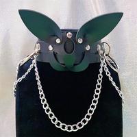 Y2K bunny mask shape collar necklace - Thumbnail 2