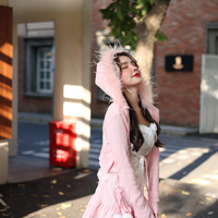 Sweetheart Princess Layered Cross Pink Ruffled Cake Short Skirt - Thumbnail 7