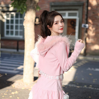 Sweetheart Princess Layered Cross Pink Ruffled Cake Short Skirt - Thumbnail 8