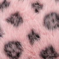 Classic Style Fluffy Fur Plush Leopard Pattern Pink Brown White Shoulder Messenger Bag - Thumbnail 3