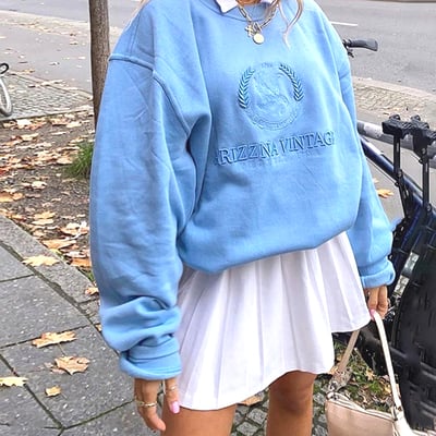 Baby blue vintage sweater