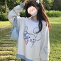 Japanese Anime Long Sleeve Knit Sweater -4