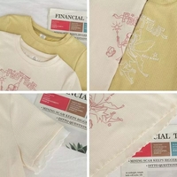 Sweet Fairy Embroidery Ruffle Short Sleeve T-shirt  - Thumbnail 4