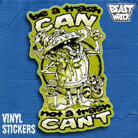 TRASH CAN Vinyl Sticker - Thumbnail 1