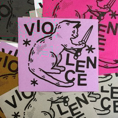 Knifecat canvas patch