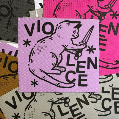 KNIFECAT canvas patch