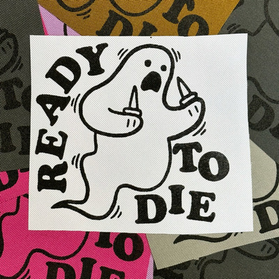 READY TO DIE canvas patch