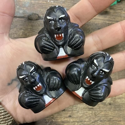 Vintage blowmold vampire finger puppets