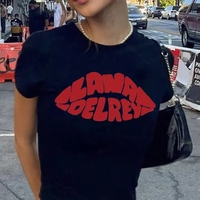 Music Letter Print Baby Cropped Short Sleeve T-shirt - Thumbnail 3