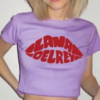 Music Letter Print Baby Cropped Short Sleeve T-shirt - Thumbnail 5