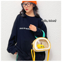 Cute Pumpkin Canvas Handbag - Thumbnail 2