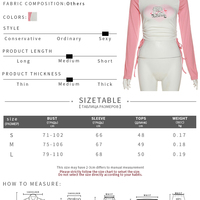 Sweet Pink Cat Print Long Sleeve T-shirt  - Thumbnail 7