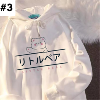 Japanese Anime Dog Print Oversized Hoodie  - Thumbnail 3