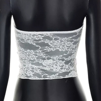 Floral Lace Patchwork Fairycore Tube Top - Thumbnail 5