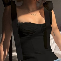 Sweet Bow Bustier Bandage Crop Top - Thumbnail 5