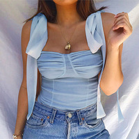 Sweet Bow Bustier Bandage Crop Top - Thumbnail 7