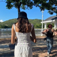 Vintage Floral Print Tank Top - Thumbnail 4