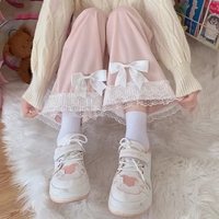 Sweet Bow Lacee Wide Leg High Waist Corduroy Trousers  - Thumbnail 1