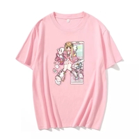 Japanese Fairy Anime Print Short Sleeve T-shirt  - Thumbnail 4