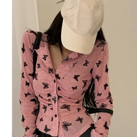 Butterfly Tunic Print Long Sleeve T-shirt  - Thumbnail 4