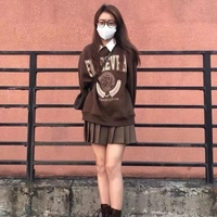 Brown Letter Oversized Long Sleeve Sweater  - Thumbnail 5