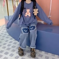 Bear Baggy High Waist Trousers  - Thumbnail 3