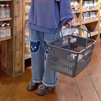 Bear Baggy High Waist Trousers  - Thumbnail 4