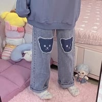 Bear Baggy High Waist Trousers  - Thumbnail 7