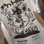 Cat Cartoon Print Loose Short Sleeve T-shirt -3