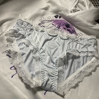 Love Heart Lace Cotton Panties  - Thumbnail 6