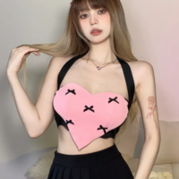 Heart Shape Crop Top - Thumbnail 3