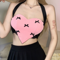 Heart Shape Crop Top - Thumbnail 5