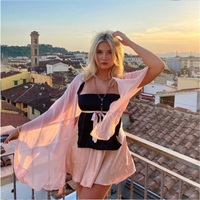 Satin Bow Backless Milkmaid Top - Thumbnail 6