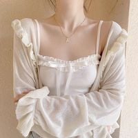 Sweet Blue Ruched Crop Top - Thumbnail 7