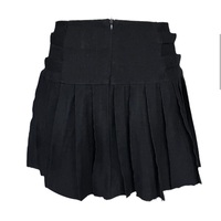 Black Pleated Mini Skirt - Thumbnail 8