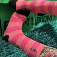 Free Shipping-CARROT STRIPED SOCKS - Thumbnail 2