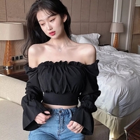 Bandage Lace Up Puff Long Sleeve Blouse  - Thumbnail 2