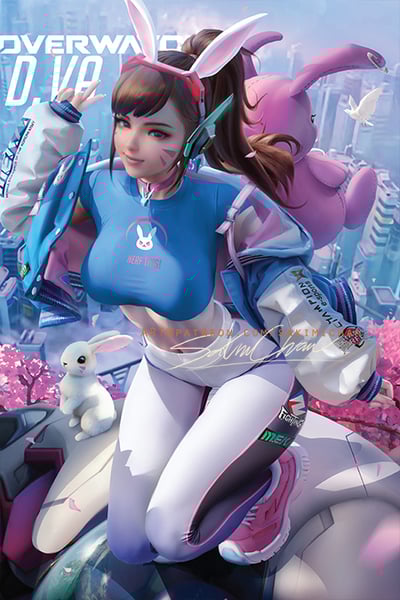 Bunny DVa New Year Poster #465