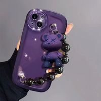 Purple Bear Chain Phone Case For iPhone (iPhone11-iPhone14) - Thumbnail 2