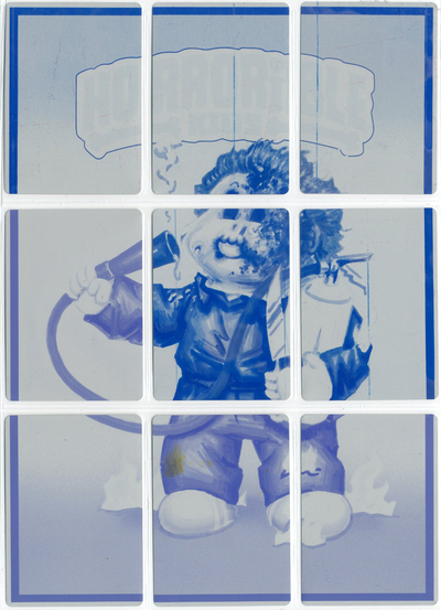 Halloween KELS / JAMES Flames 9 Plate Puzzle Sets