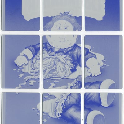 Bisected bishop / lanced lance 9 plate puzzle sets