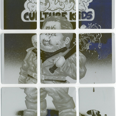 Naughty negan / eeny meeny miny moe 9 plate puzzle sets