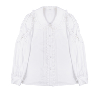 Sweet Angelic Coequette Pure Angel White Women Off Shoulder Blouse Top Shirt - Thumbnail 8