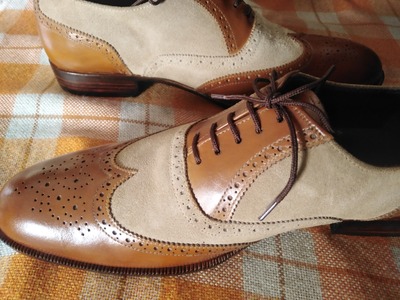 Mens Real Look Of Oxfords Wingtip Dress Shoes