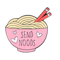 SEND NOODS PINS ( Set / 4 pcs )  - Thumbnail 1