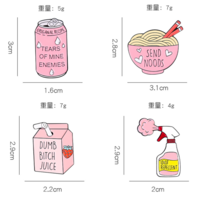 SEND NOODS PINS ( Set / 4 pcs )  - Thumbnail 3