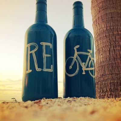 Re-cycle bottle, set of 2