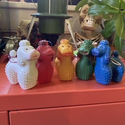 Vintage blow mold poodle
